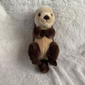 Aurora Miyoni Brown Sea Otter 10" Realistic Stuffed Animal Toy Ocean Aquarium